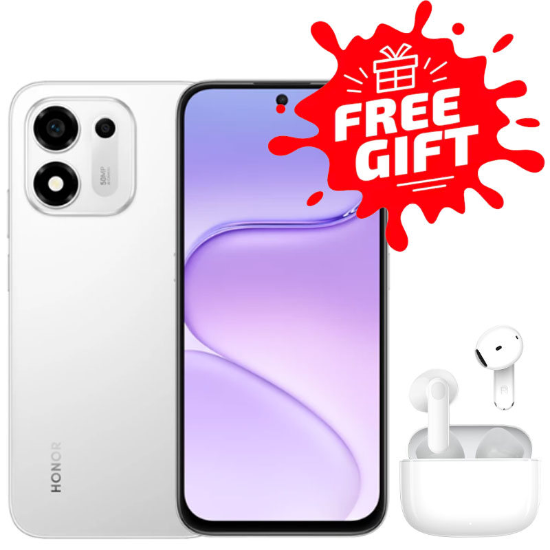 HONOR X7e Plus 5G باللون فضي