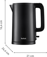 Tefal Double Layer Electric Kettle 1.5L 1500W (KO1408E0) – Black