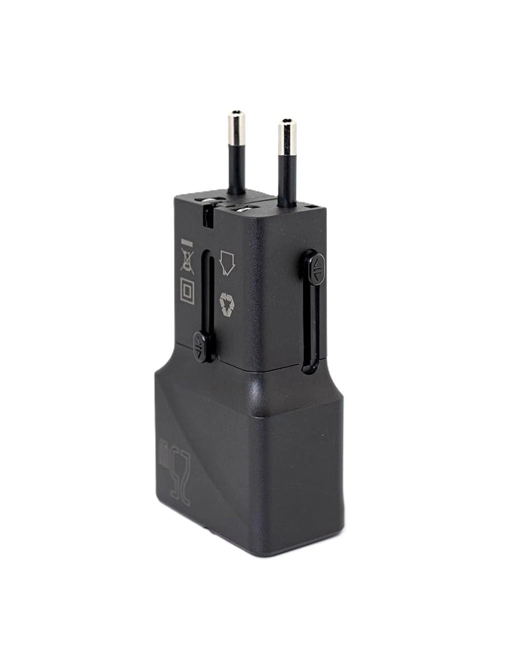 RAVPower شاحن منزلي عالمي ، قدرة 25 واط، بمنفذين USB – أسود