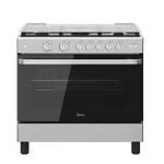 Midea 90cm Freestanding Gas Cooker – 5 Burners, Full Safety, MFO-MG36LE(SS)-VT Stainless Steel