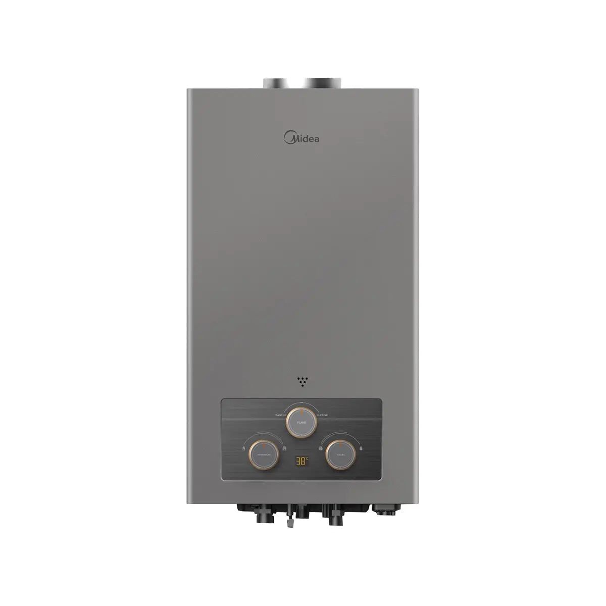 سخان مياه Midea غاز 10 لتر , MGWH10-20MDLEG(S) - فضي 