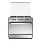 Unionaire Freestanding Gas Cooker 90×60 cm with Digital Display C69SS-GC-447-IDSF-TS-A-AL, Silver