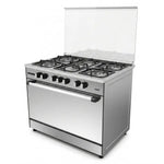Unionaire Freestanding Gas Cooker 90×60 cm with Digital Display C69SS-GC-447-IDSF-TS-A-AL, Silver