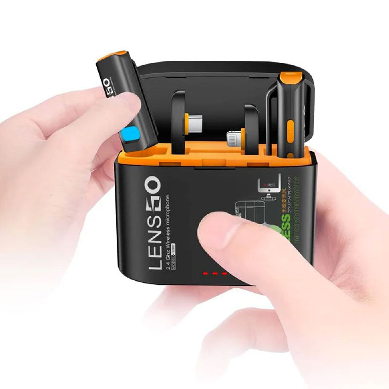 Lensgo Wireless Microphone Camera 528C- Black