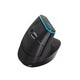 JeDEL W925P RGB Vertical Dual Mode Bluetooth / 2.4G Wireless Mouse - Rechargeable Battery with ON/Off Button - Adjustable 4800 DPI - RGB Lighting – For Mac & Win | Black