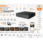 Imou N110-8A0E NVR 10-Channel PoE Network Video Recorder 4K