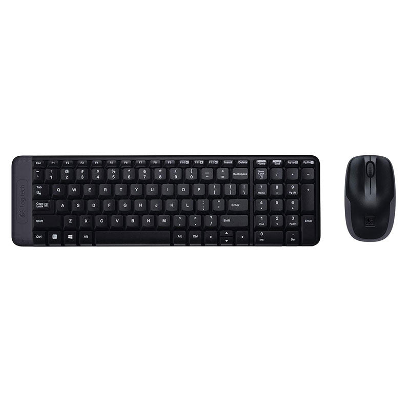 MK220 Wireless Keyboard and  Mouse Combo - Black