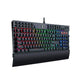 لوحة مفاتيح ميكانيكية Redragon K550 Yama (سويتش بنفسجي وإضاءة خلفية RGB) – 131 مفتاحاً – لون أسود