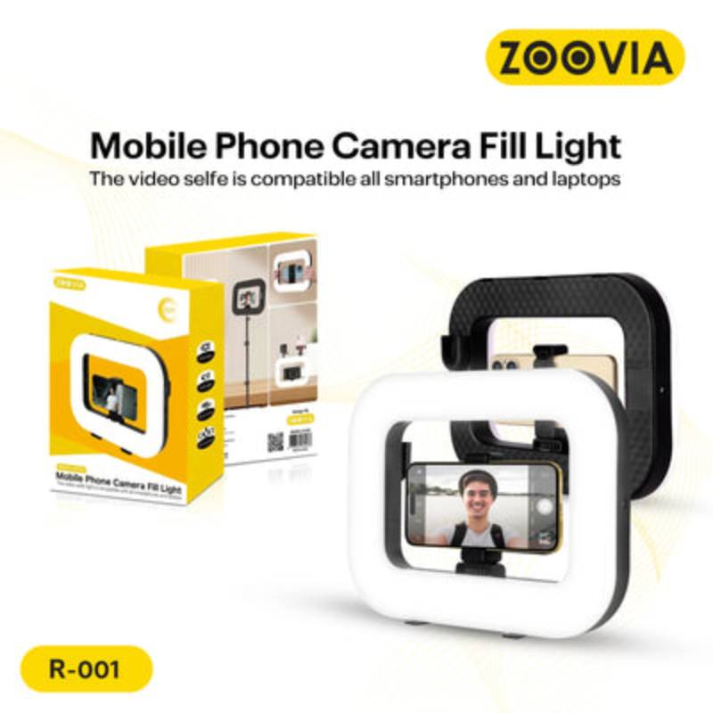 ZOOVIA R-001 Multi-Functional Smartphone Video Rig with Dual Grip and Built-in Fill Light