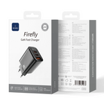 شاحن WiWU Firefly 45W PD GaN . Wi-G011 3 منفذ-اسود 
