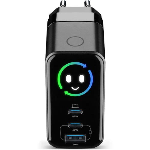 Cellularline Home Adapter , 67W , Gan , 3Port - Black