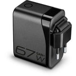 Cellularline Home Adapter , 67W , Gan , 3Port - Black