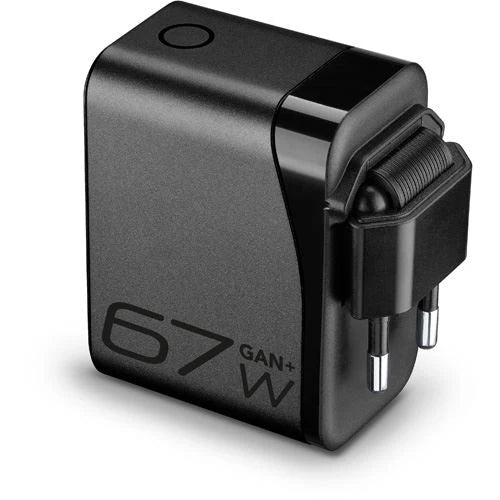 Cellularline Home Adapter , 67W , Gan , 3Port - Black