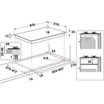 Ariston Hotpoint Built-In Gas Hob 90cm 6 Burners (PHN 961 TS/IX/A) – Stainless Steel
