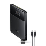 باور بانك Baseus، سعة 20000mAh، شحن سريع 100W مع كابل مدمج، CR121، أسود