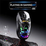 Cobraa M7 Rechargeable Gaming wireless & bluetooth Mouse - Black