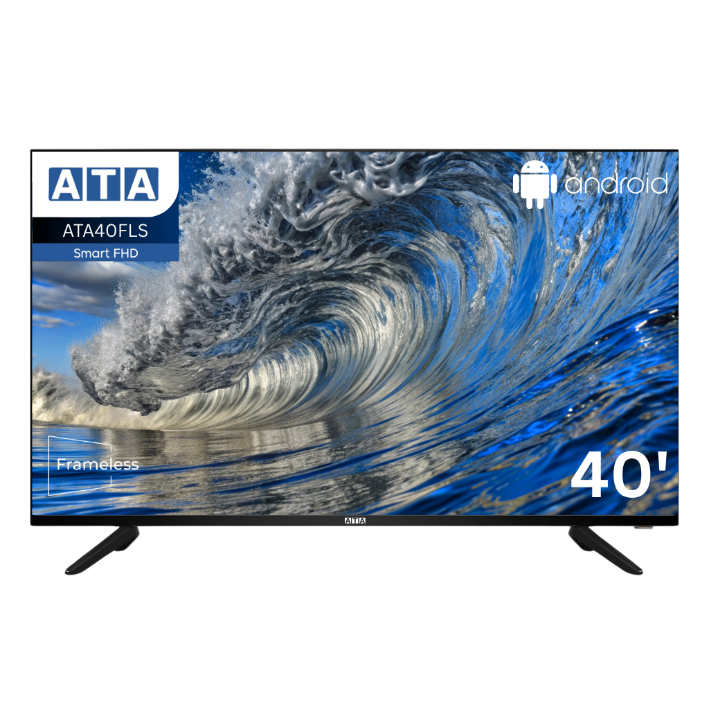 ATA ,Smart Frameless ,40 inch ,ATA40FLS, Black
