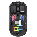 Cobraa R55 Rechargeable Transparent wireless & Bluetooth Mouse