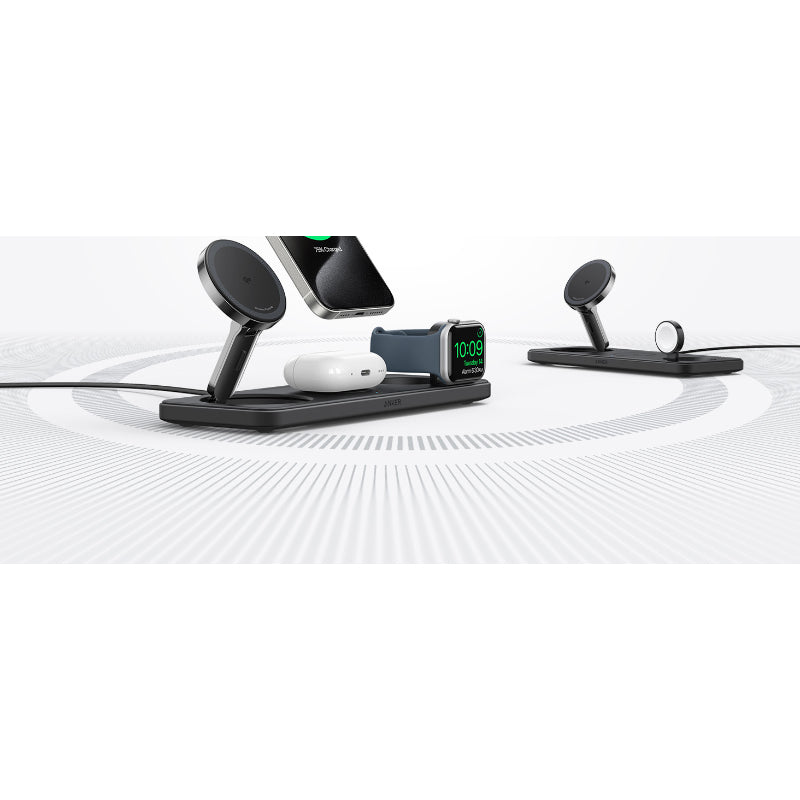 Anker MagGo Wireless Charging Station 15W Ultra 3-in-1 B25M1211 – Black