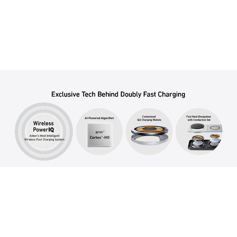 Anker MagGo Wireless Charging Station 15W Ultra 3-in-1 B25M1211 – Black