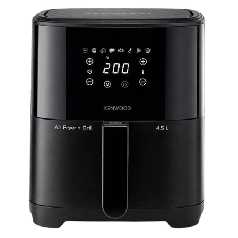 قلاية هوائية Kenwood بسعة 4.5 لتر، ديجيتال، 8 برامج، 1300 وات  (HFP47.000BK) – أسود