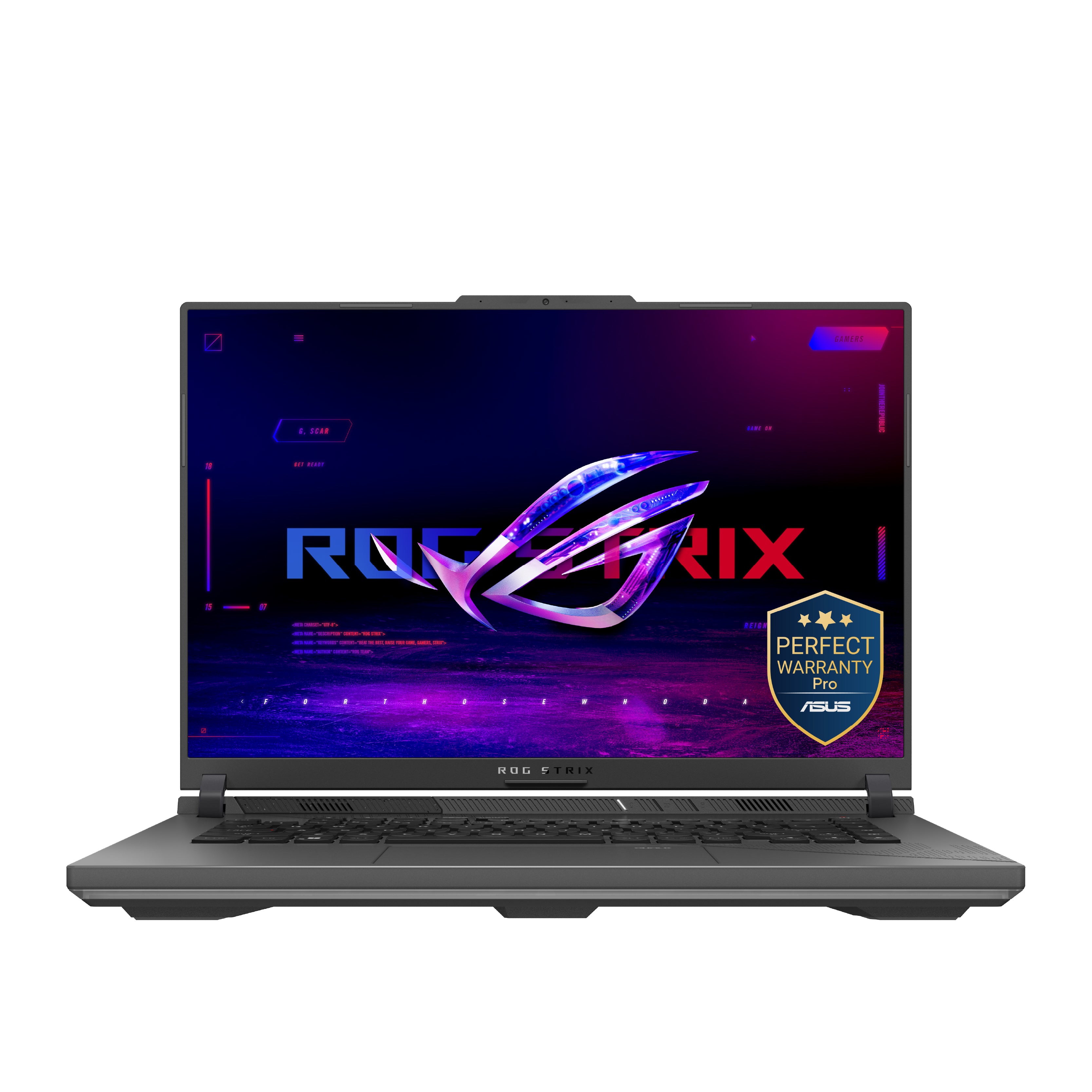 لابتوب ASUS ROG Strix G16 للألعاب بمعالج AMD Ryzen 9 8940HX، 16GB RAM، 1TB SSD، كارت NVIDIA GeForce RTX 5050، شاشة 16 بوصة FHD+، ويندوز 11، موديل G614PH-RV161W - رمادي إكليبس