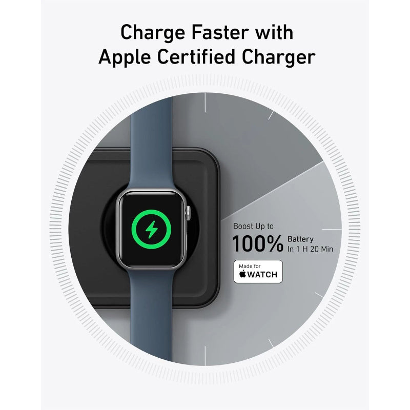 Anker MagGo Wireless Charging Station 15W Ultra 3-in-1 B25M1211 – Black