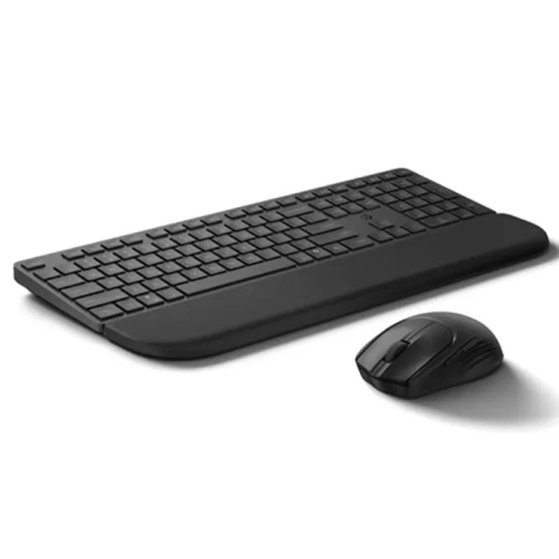 طقم لوحة مفاتيح وماوس HP 580C ثنائي الاتصال مع مسند راحة لليد أسود – BD5F2AA
