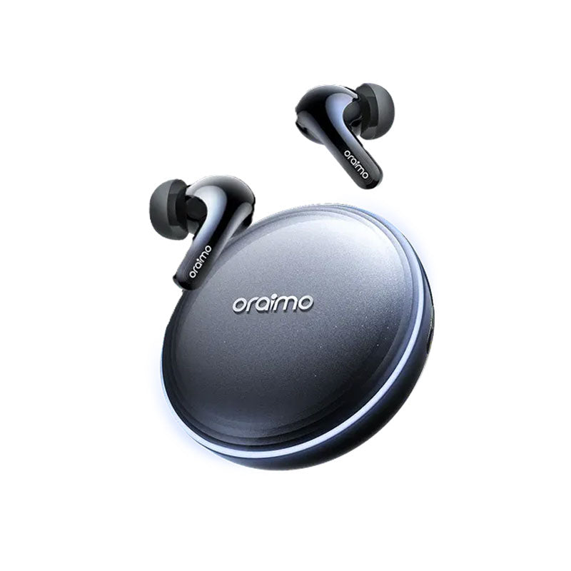 Oraimo SpaceBuds 2 Earbuds , AI Smart Noise Cancellation , Space Gray - OTW-631