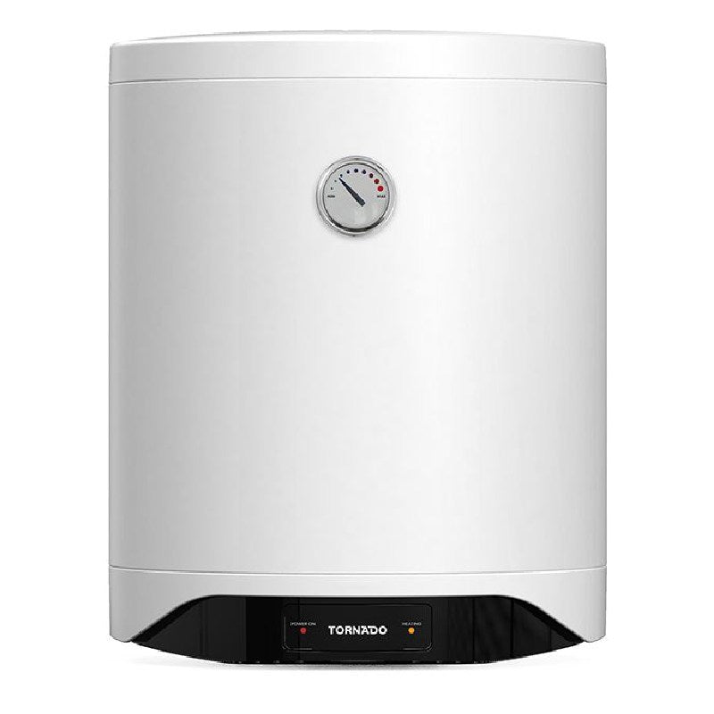 Tornado Electric Water Heater 40 L Enamel LED lamp, TEEE-40MW - White 