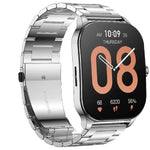 Amazfit Pop 3S Smart Watch (Metal Strap) - Silver