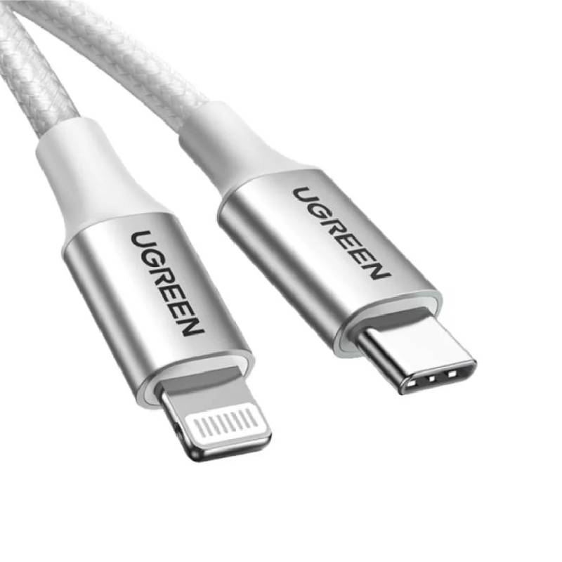 Ugreen USB-C to Lightning PD Cable 1M, 70523 - Silver