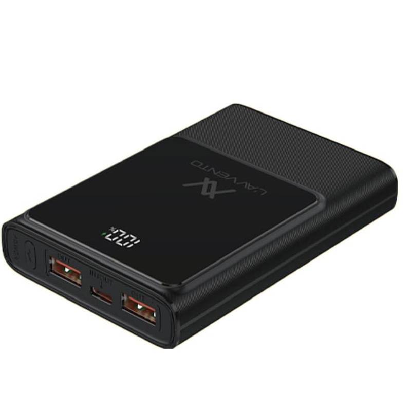 L'avvento MP657 Digtal Power Bank 10000 mAh Fast Charger 22.5W – Black
