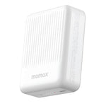 MOMAX Q.Mag Minimal2 10000mAh Magnetic Wireless Power Bank - White