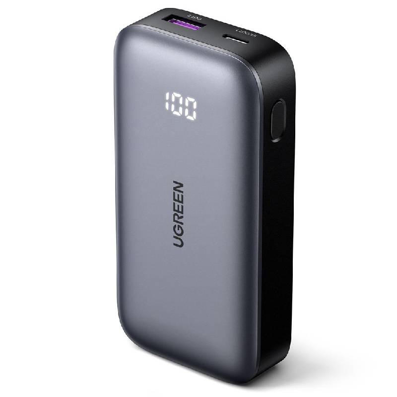 UGREEN 10,000mAh Fast Charging Power Bank 30W, PB502 - Gray