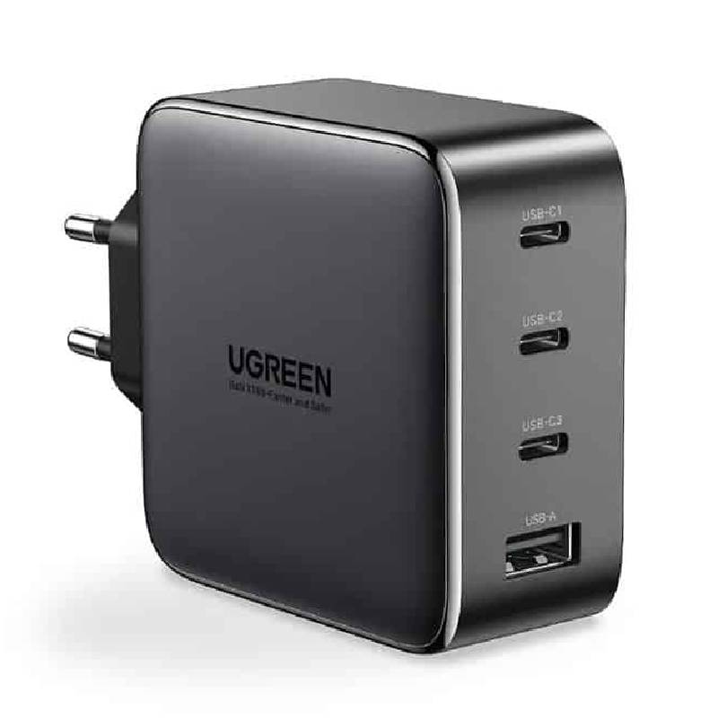 Ugreen Charger Fast Tech 100W 4-Port PD GAN 3XUSB-C CD226 - Black