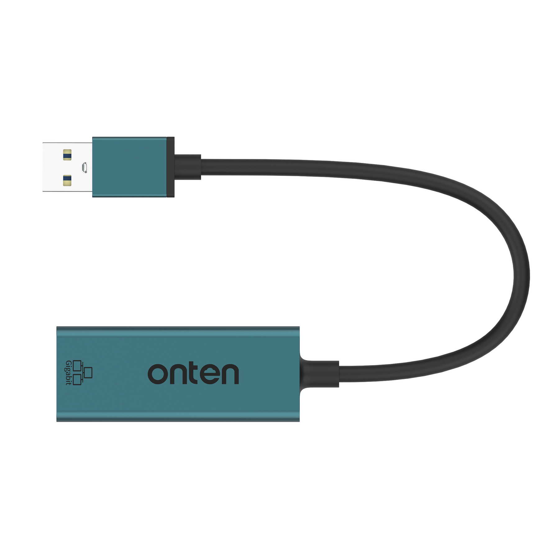 Onten OTN-5225 USB 3.0 to Gigabit Ethernet Adapter - Green