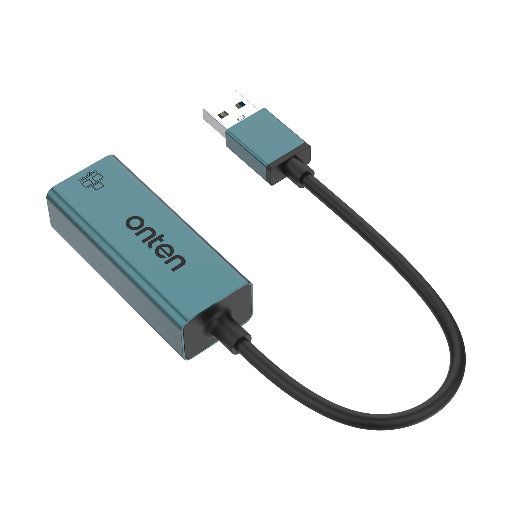 Onten OTN-5225 USB 3.0 to Gigabit Ethernet Adapter - Green