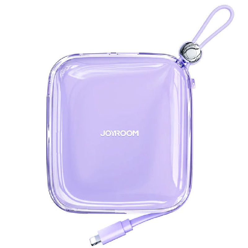 Joyroom JR-L005  Jelly Series 10000 mAh 12W Power Bank With Lightning Cable - Purple