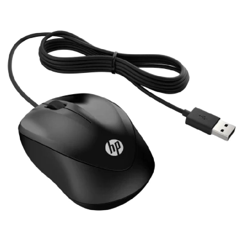 HP 1000 Wired Mouse - Black