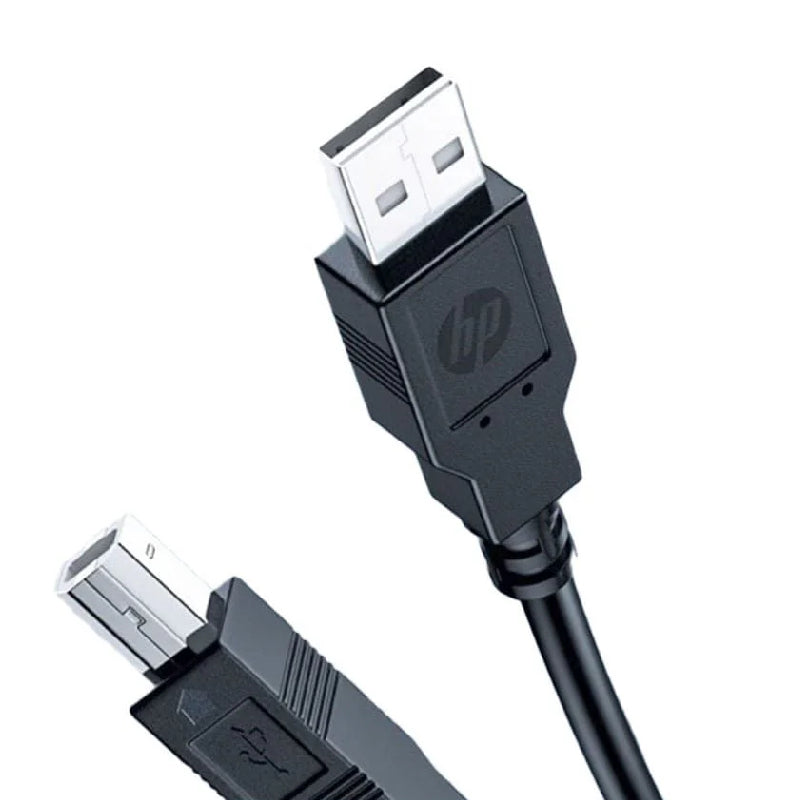 HP DHC-PT100 USB-A To USB V2.0 Printer Cable, 3M - Black
