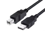 HP DHC-PT100 USB-A To USB V2.0 Printer Cable, 3M - Black