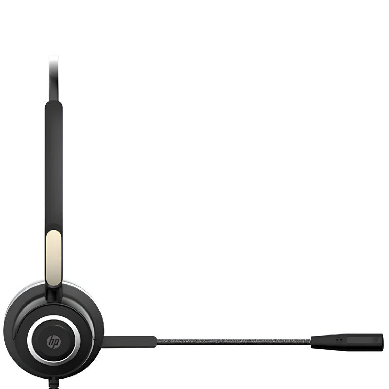 HP DHE-8000 USB Wired Headphone With Mic - Black