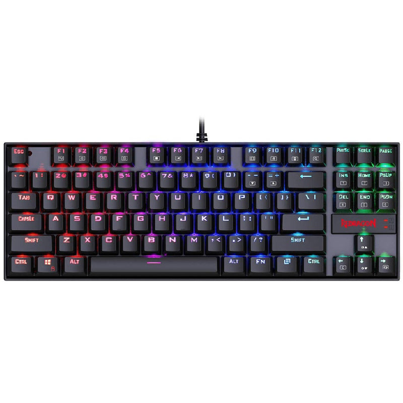 Redragon K552-RGB Tenkeyless Wired Mechanical Gaming Keyboard And Mouse Combo - Black