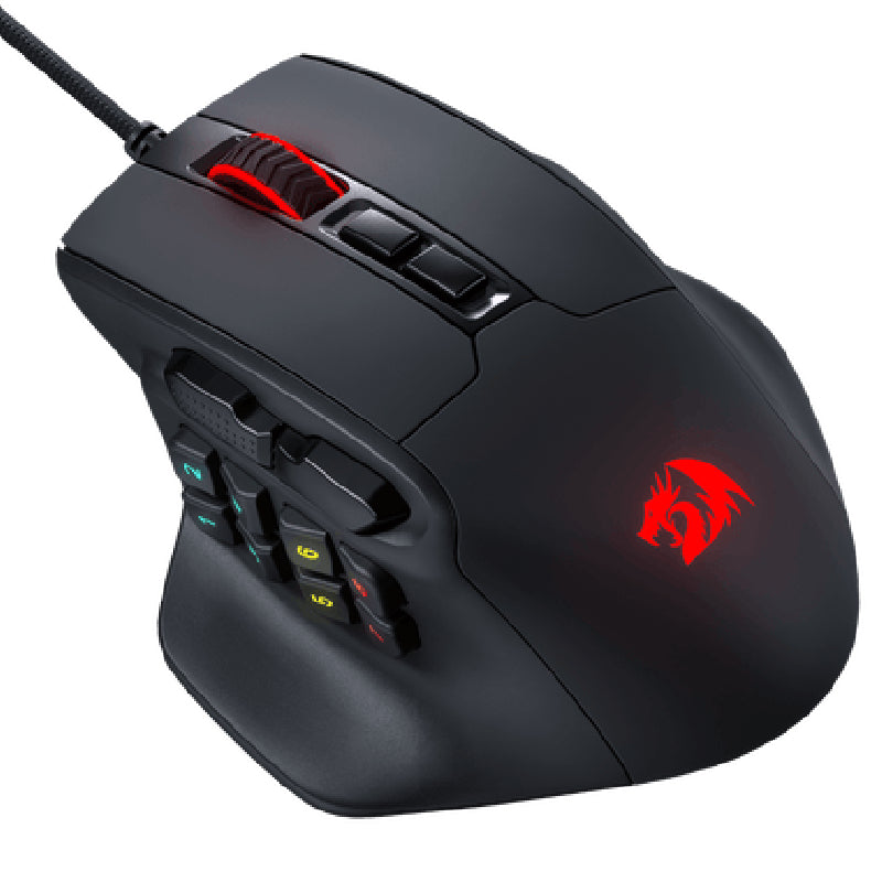 Redragon M811 Aatrox MMO RGB Gaming Mouse 15 Programmable - Black