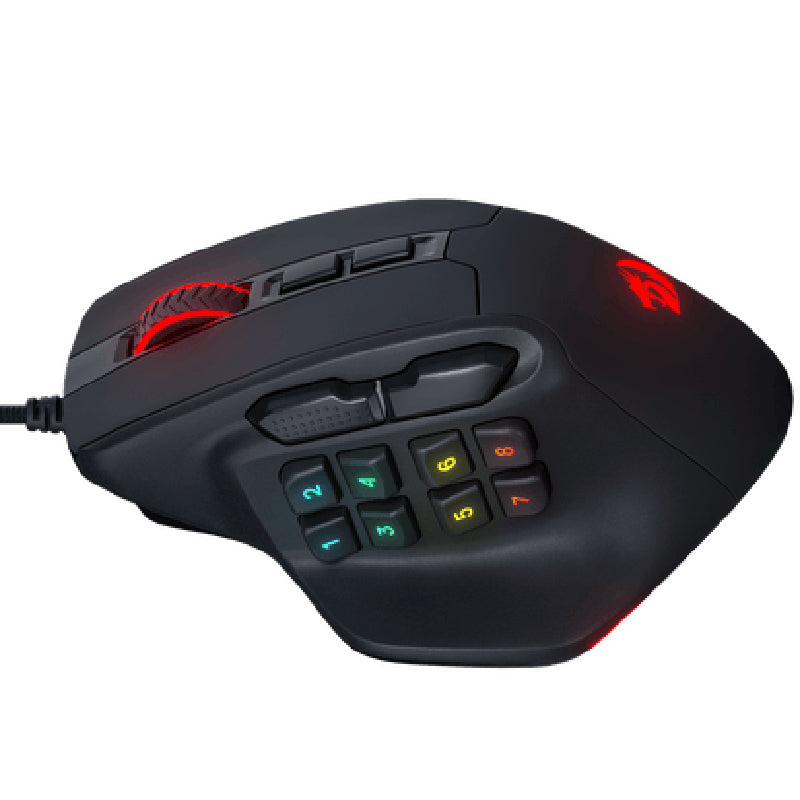 Redragon M811 Aatrox MMO RGB Gaming Mouse 15 Programmable - Black