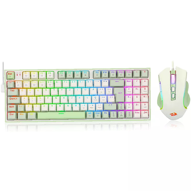 Redragon S134 Ultimate Gaming Rig Mechanical Gaming Keyboard & Mouse - White