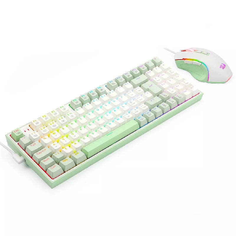 Redragon S134 Ultimate Gaming Rig Mechanical Gaming Keyboard & Mouse - White