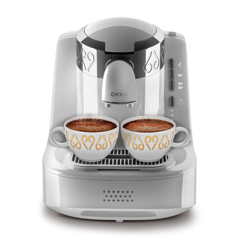 Arzum Okka Automatic Turkish Coffee Machine, OK002 - White*Silver