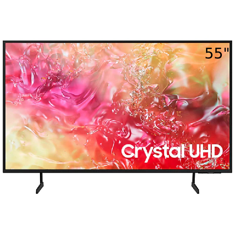Samsung 55 Inch Crystal UHD 4K Smart TV, DU7000 - Black